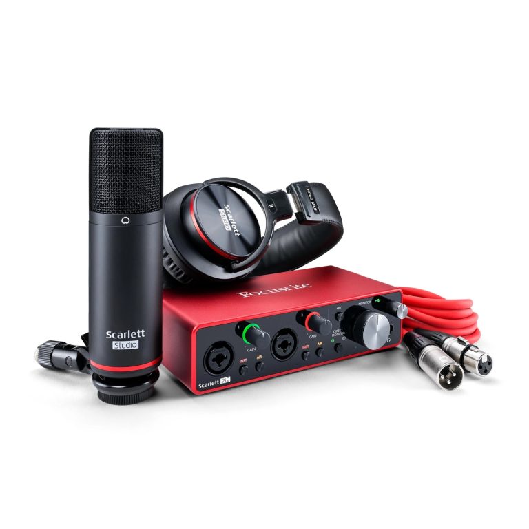 Kit Focusrite Scarlett 2i2 3ra Gen+Microfono CM25 MkIII+Auriculares HP60 MkIII